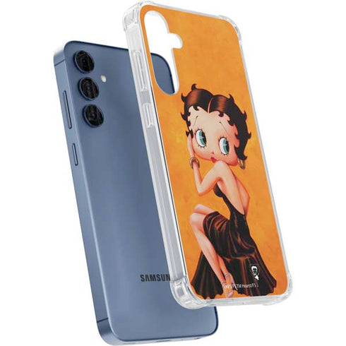 Betty Boop Little Black Dress Galaxy A35 5G Clear Case