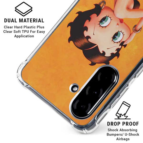 Betty Boop Little Black Dress Galaxy A36 5G Clear Case