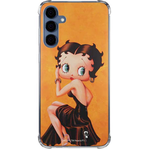 Betty Boop Little Black Dress Galaxy A55 5G Clear Case