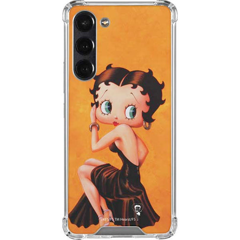 Betty Boop Little Black Dress Galaxy S24 FE Clear Case
