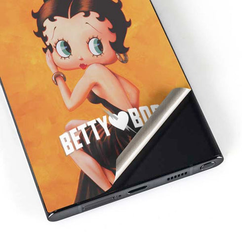 Betty Boop Little Black Dress Galaxy S25 Ultra Skin