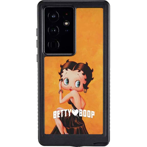Betty Boop Little Black Dress Galaxy S24 Ultra Waterproof Case