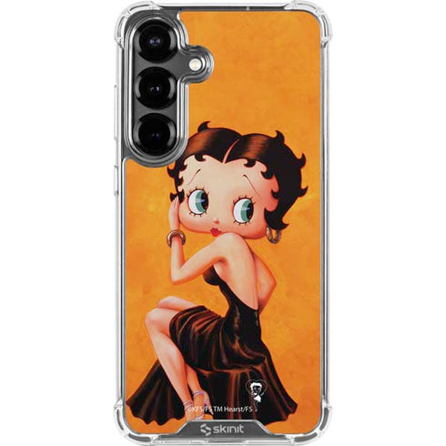Betty Boop Little Black Dress Galaxy S26 Clear Case