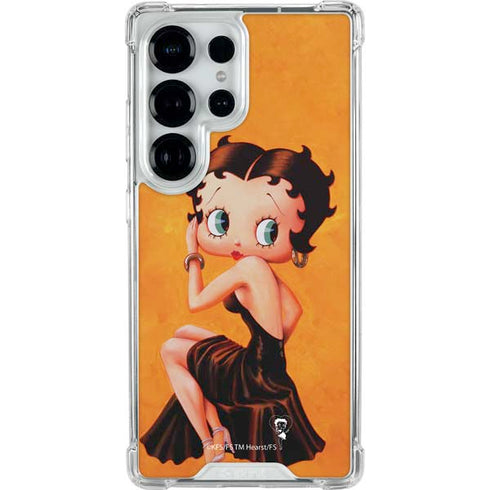 Betty Boop Little Black Dress Galaxy S26 Ultra Clear Case