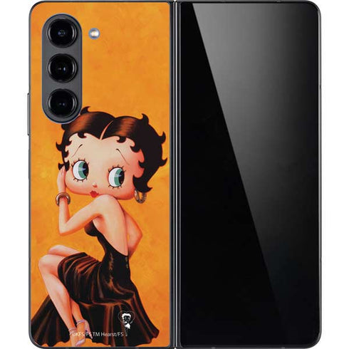 Betty Boop Little Black Dress Galaxy Z Fold5 5G Skin