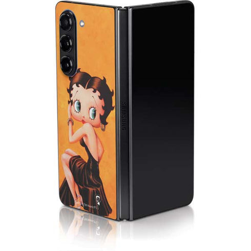 Betty Boop Little Black Dress Galaxy Z Fold5 5G Skin
