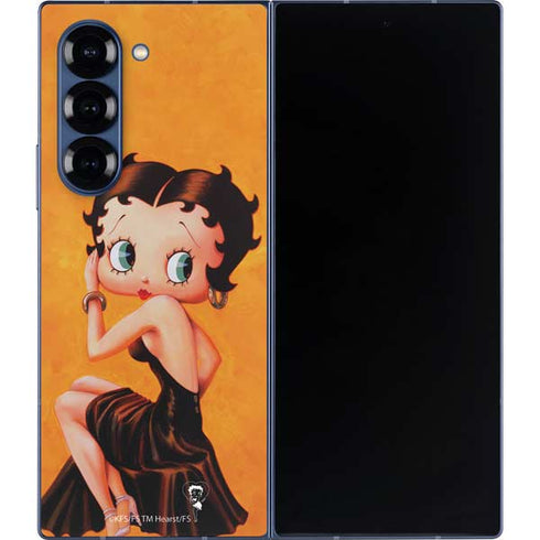 Betty Boop Little Black Dress Galaxy Z Fold6 Skin