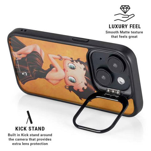 Betty Boop Little Black Dress iPhone 15 Plus Kickstand Case