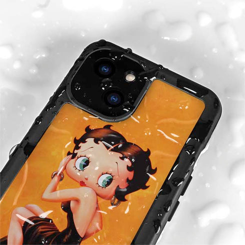 Betty Boop Little Black Dress iPhone 15 Plus Waterproof Case