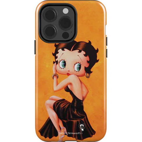 Betty Boop Little Black Dress iPhone 15 Pro Impact Case