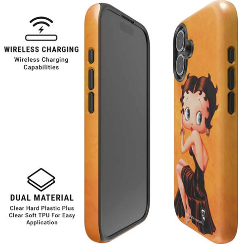 Betty Boop Little Black Dress iPhone 16 Magsafe Impact Case