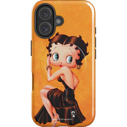 Betty Boop Little Black Dress iPhone 16 Plus Magsafe Impact Case