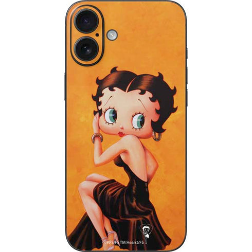 Betty Boop Little Black Dress iPhone 16 Plus Skin