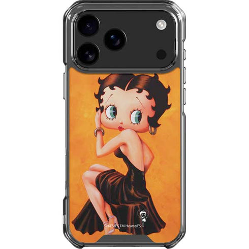 Betty Boop Little Black Dress iPhone 18 Pro Max Clear Case