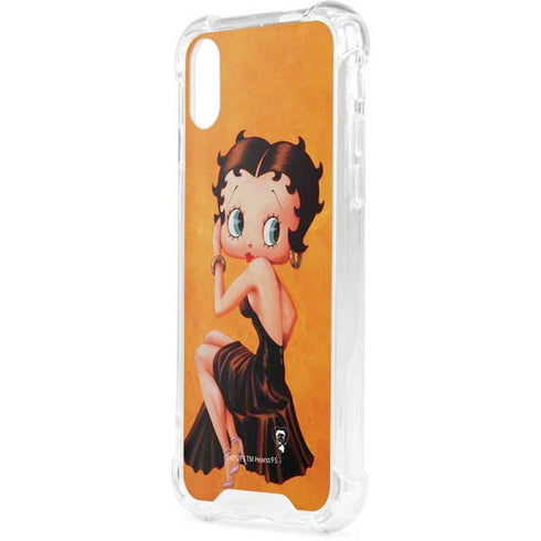Betty Boop Little Black Dress iPhone XS Clear Case