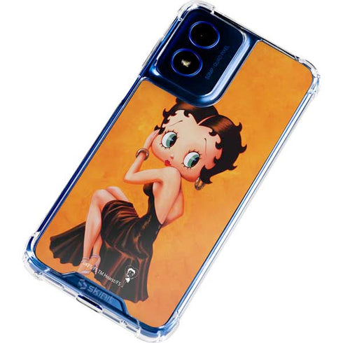 Betty Boop Little Black Dress Moto G Play 4G (2024) Clear Case