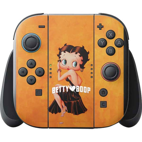Betty Boop Little Black Dress Nintendo Switch 2 (2025) with Joy-Con Skin