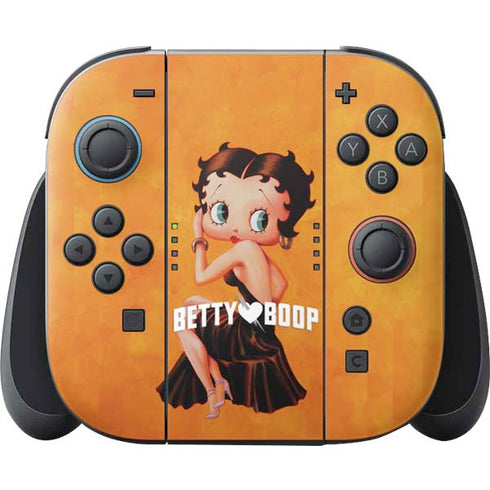 Betty Boop Little Black Dress Nintendo Switch 2 (2025) Joy-Con Controller Skin