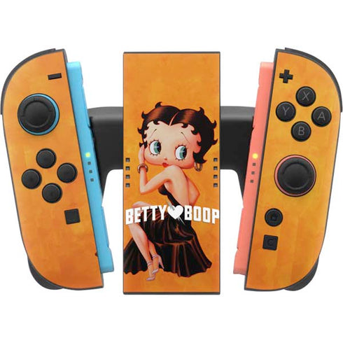 Betty Boop Little Black Dress Nintendo Switch 2 (2025) Joy-Con Controller Skin