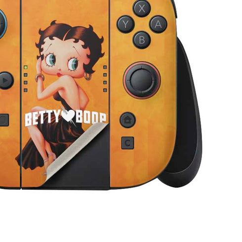 Betty Boop Little Black Dress Nintendo Switch 2 (2025) Joy-Con Controller Skin
