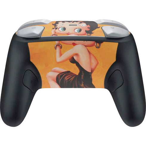 Betty Boop Little Black Dress Nintendo Switch 2 (2025) Pro Controller Skin
