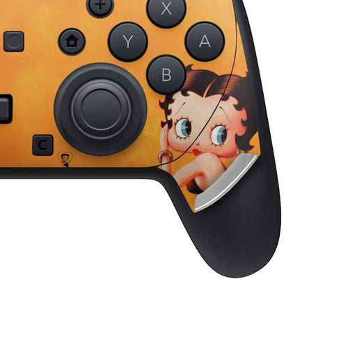 Betty Boop Little Black Dress Nintendo Switch 2 (2025) Pro Controller Skin