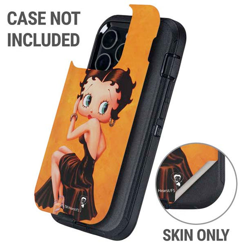 Betty Boop Little Black Dress Otterbox Defender iPhone Skin