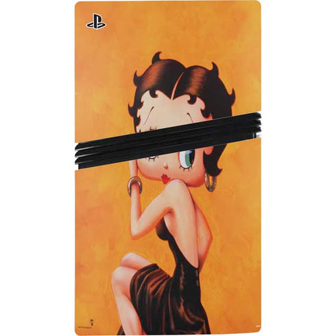 Betty Boop Little Black Dress PS5 Pro Disk Bundle Skin