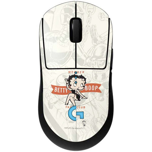 Betty Boop Member Fan Club G Pro Wireless Gaming Mouse Skin