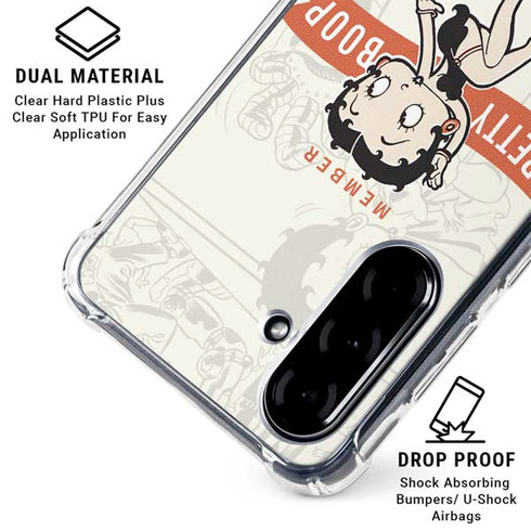 Betty Boop Member Fan Club Galaxy A36 5G Clear Case