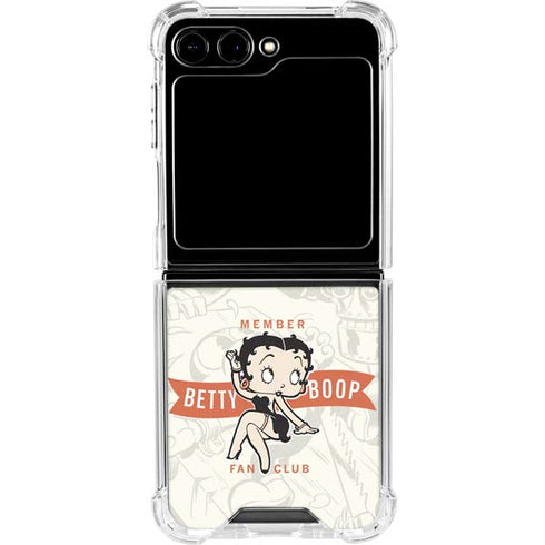 Betty Boop Member Fan Club Galaxy Z Flip6 Clear Case