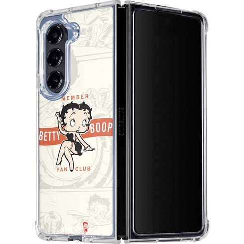 Betty Boop Member Fan Club Galaxy Z Fold5 5G Clear Case