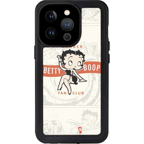 Betty Boop Member Fan Club iPhone 15 Pro Waterproof Case