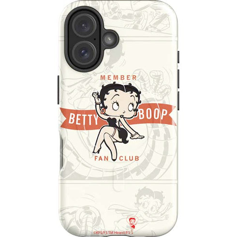 Betty Boop Member Fan Club iPhone 16 Magsafe Impact Case