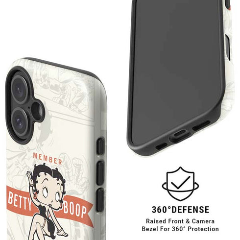 Betty Boop Member Fan Club iPhone 16 Magsafe Impact Case