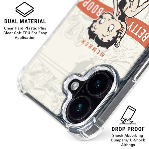 Betty Boop Member Fan Club iPhone 16 Plus MagSafe Case
