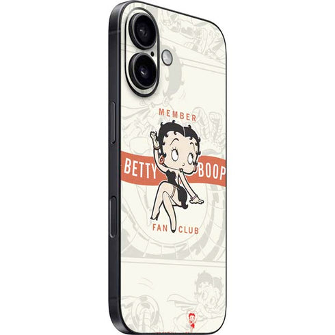 Betty Boop Member Fan Club iPhone 16 Plus Skin