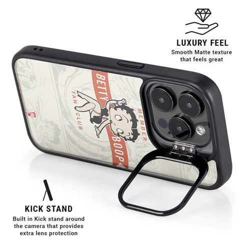 Betty Boop Member Fan Club iPhone 16 Pro Kickstand Case