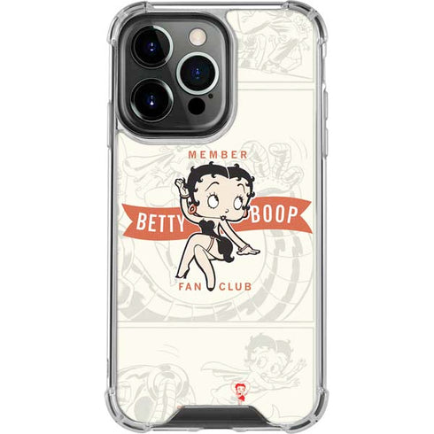 Betty Boop Member Fan Club iPhone 16 Pro Max Clear Case