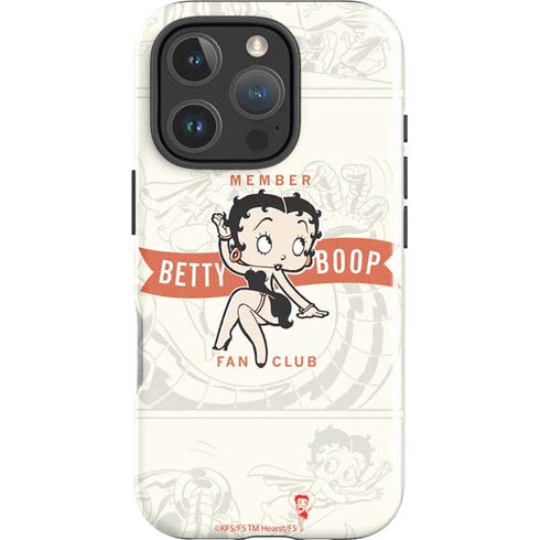 Betty Boop Member Fan Club iPhone 16 Pro Max Impact Case