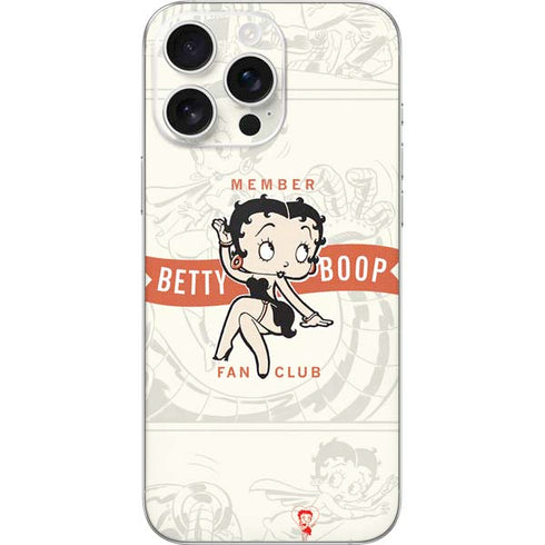 Betty Boop Member Fan Club iPhone 16 Pro Max Skin