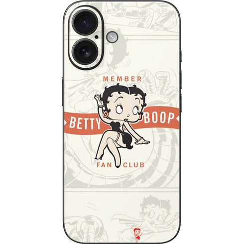 Betty Boop Member Fan Club iPhone 16 Skin