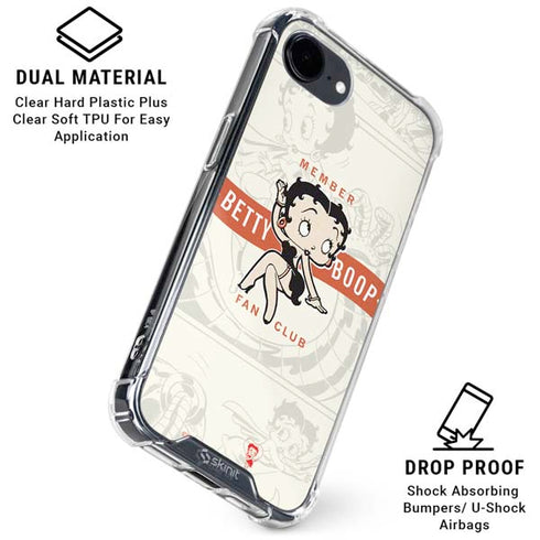 Betty Boop Member Fan Club iPhone 16e Clear Case