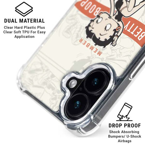 Betty Boop Member Fan Club iPhone 17 Clear Case