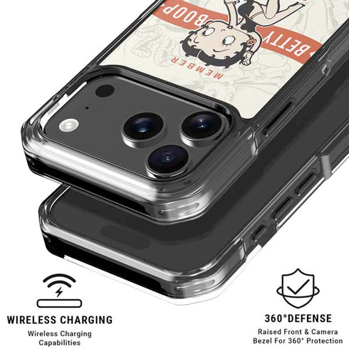 Betty Boop Member Fan Club iPhone 18 Pro Clear Case