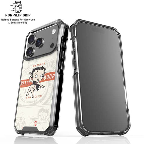 Betty Boop Member Fan Club iPhone 18 Pro Clear Case