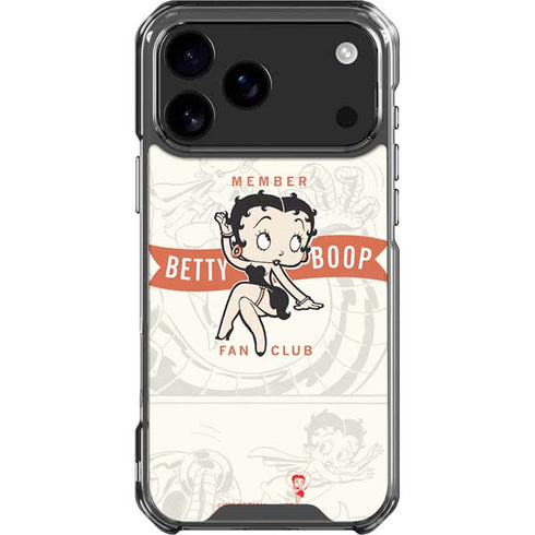 Betty Boop Member Fan Club iPhone 18 Pro Max Clear Case