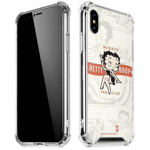 Betty Boop Member Fan Club iPhone X/XS Clear Case
