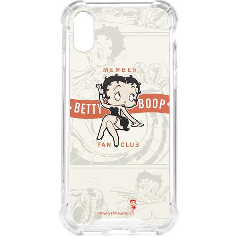 Betty Boop Member Fan Club iPhone XS Clear Case