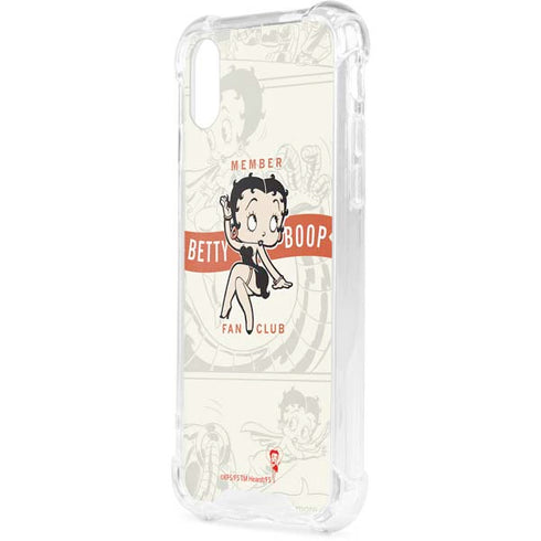 Betty Boop Member Fan Club iPhone XS Clear Case